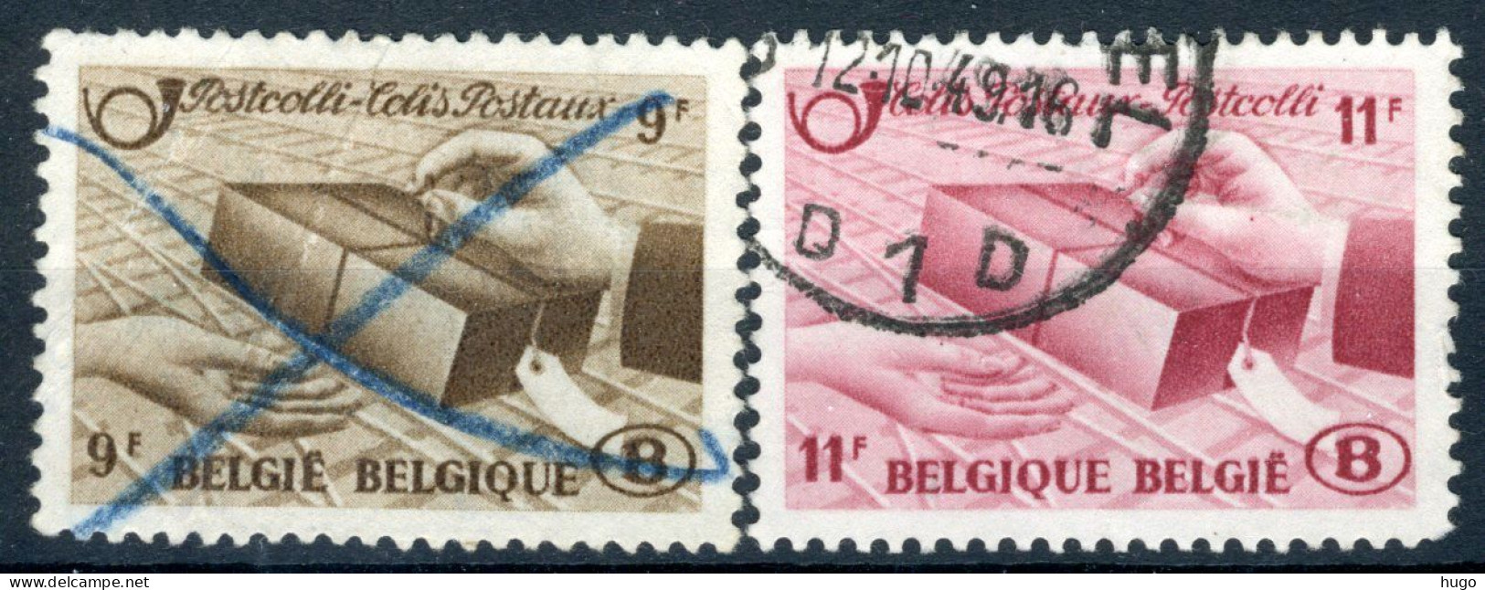(B) TR301/302 Gestempeld 1948 - Postpakketzegels Hellogravure - Oblitérés