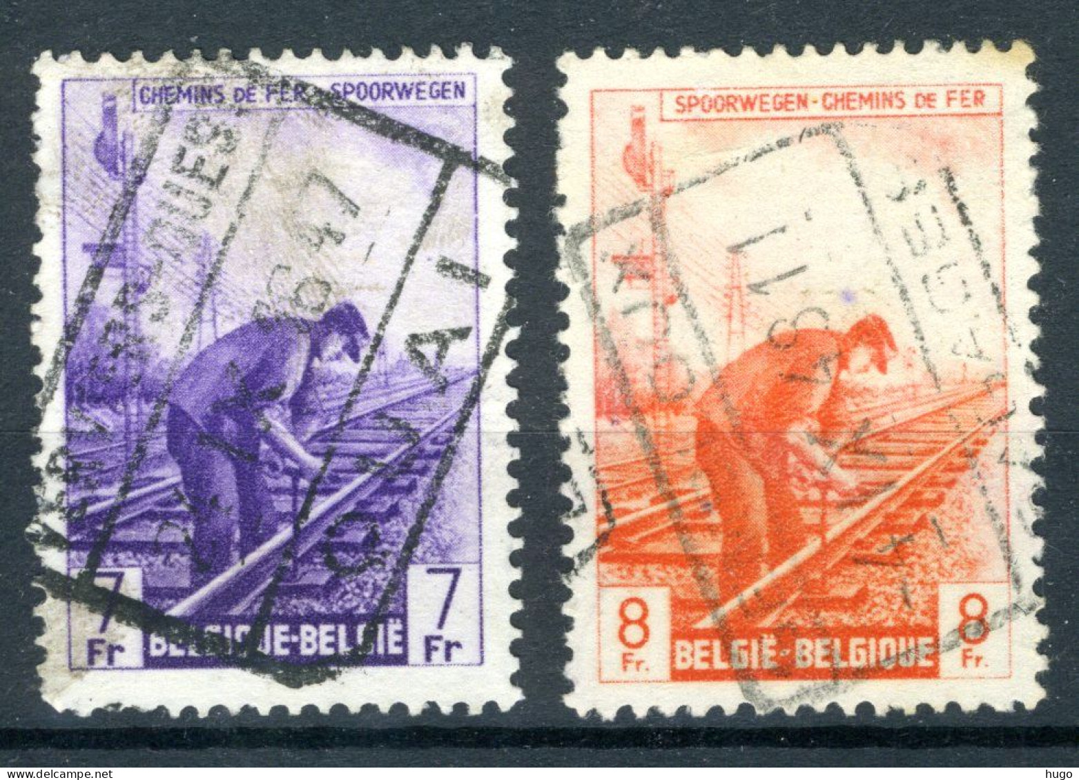 (B) TR279/280 Gestempeld 1945 - Verschillende Ambachten - Oblitérés
