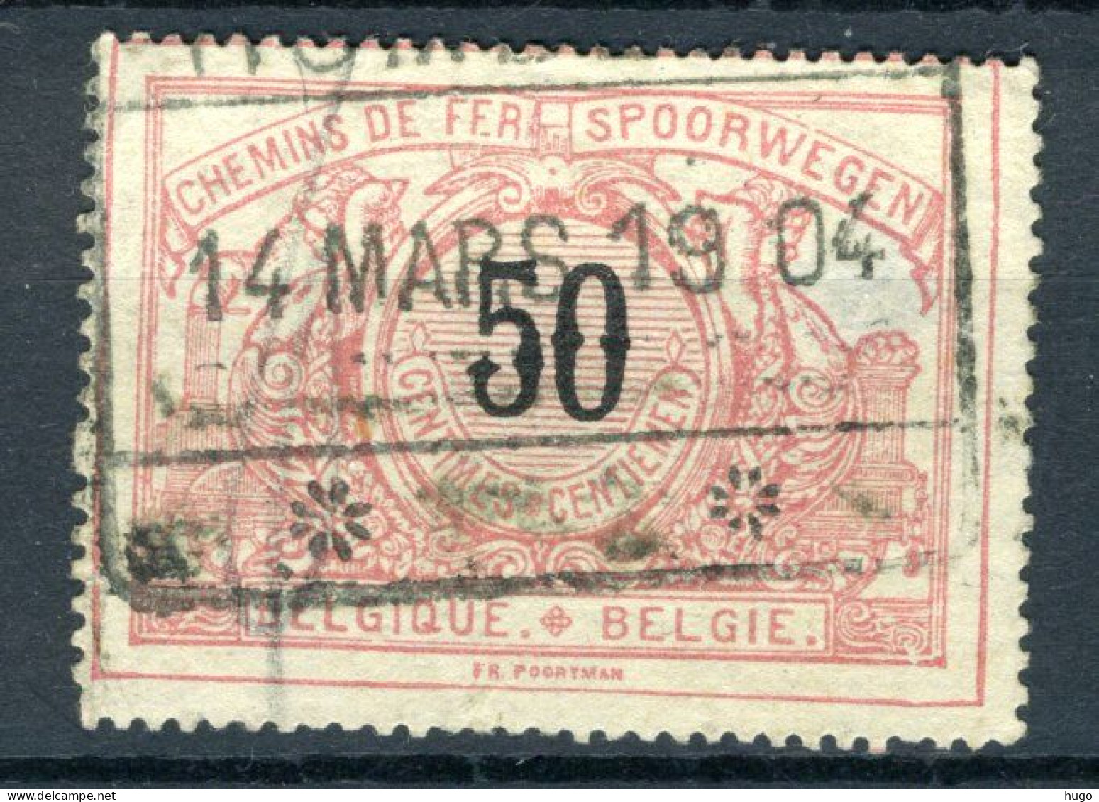 (B) TR21 Gestempeld 1895 - Met Tweetalige Tekst - 1 - Oblitérés