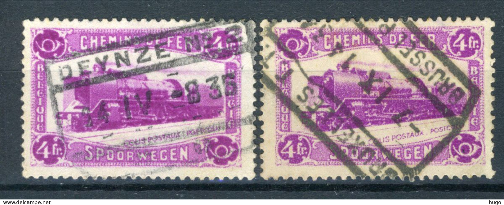 (B) TR176 Gestempeld 1934 - Spoorwegzegels Voor Kleine Pakketten (2 Stuks) - Oblitérés