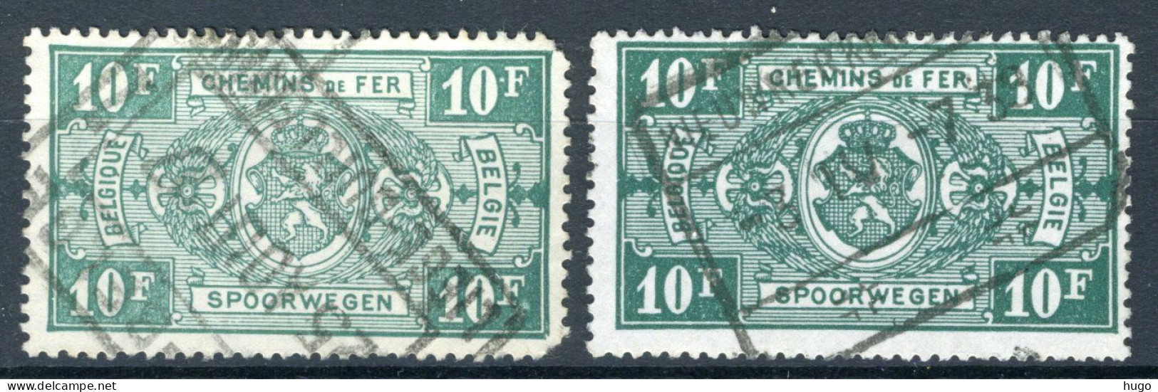 (B) TR162 Gestempeld 1923 - Rijkswapen (2 Stuks) - Usados