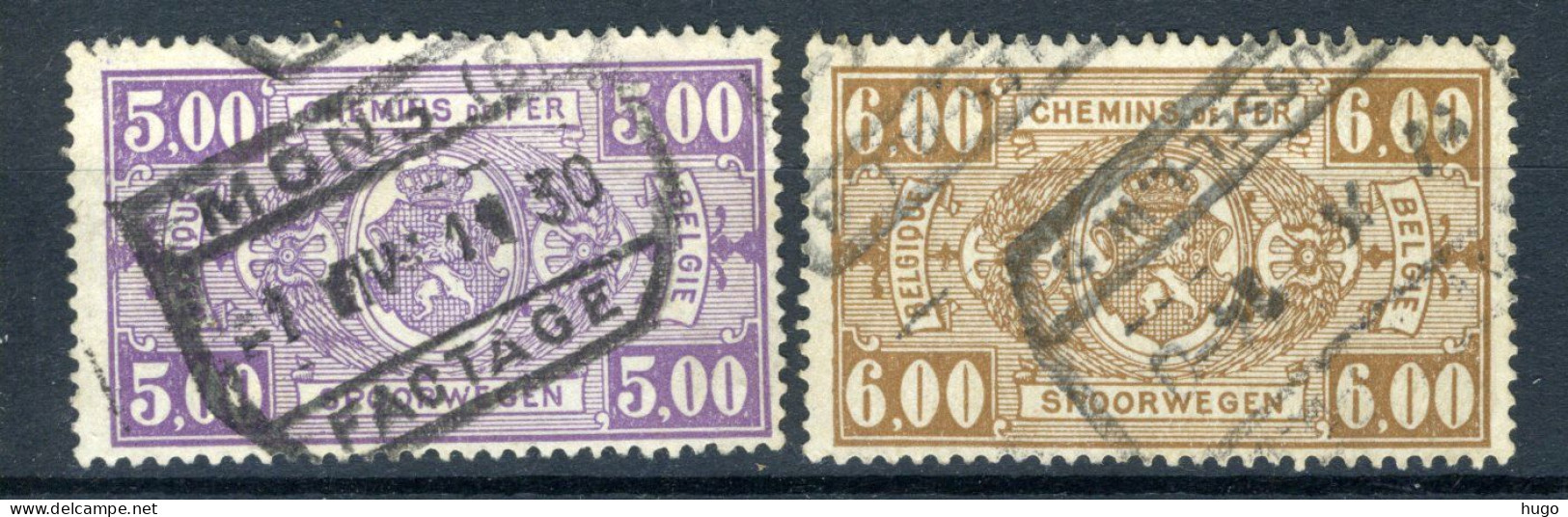 (B) TR157/158 Gestempeld 1923 - Rijkswapen  - Used