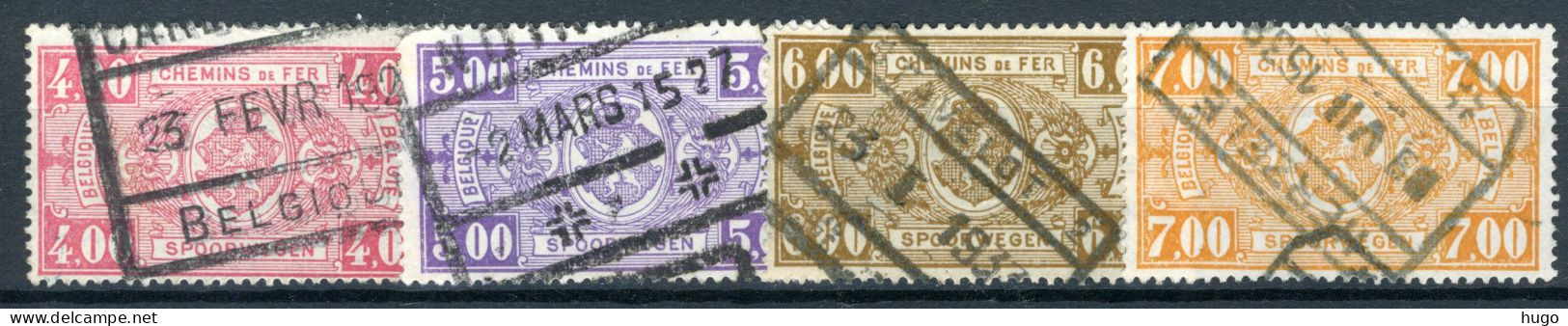 (B) TR156/159 Gestempeld 1923 - Rijkswapen - 3 - Gebraucht