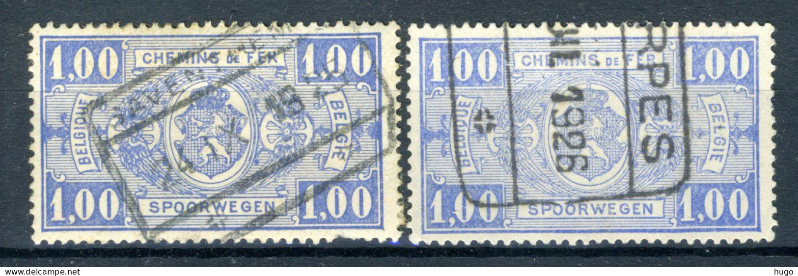 (B) TR146 Gestempeld 1923 - Rijkswapen (2 Stuks) -1 - Usados