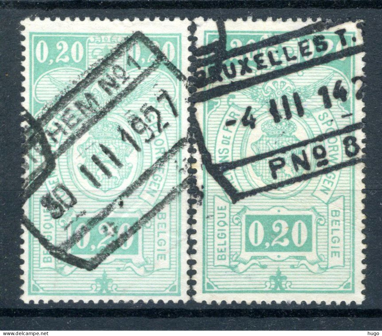 (B) TR138 Gestempeld 1923 - Rijkswapen (2 Stuks) - 5 - Used