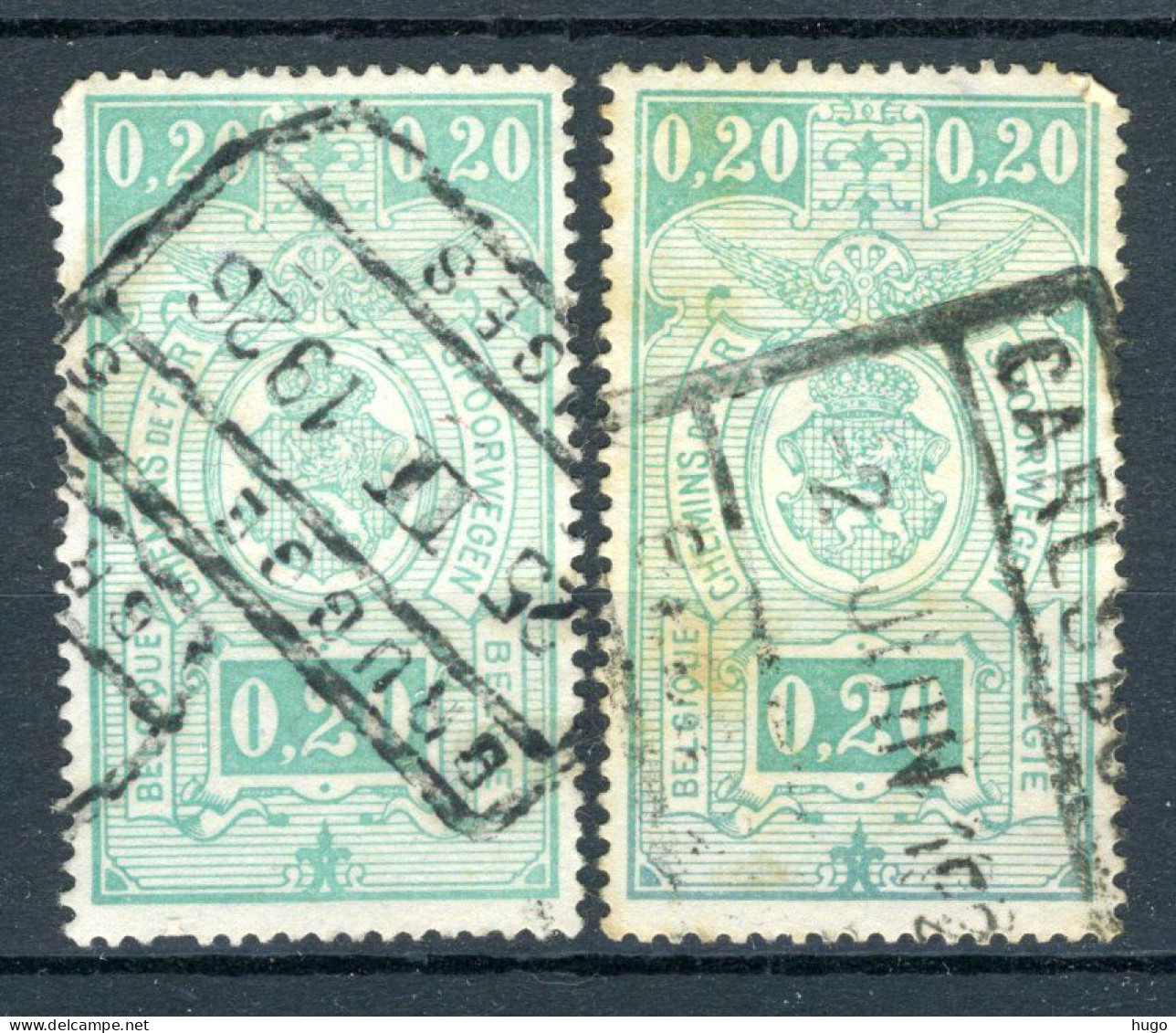 (B) TR138 Gestempeld 1923 - Rijkswapen (2 Stuks) - 2 - Oblitérés