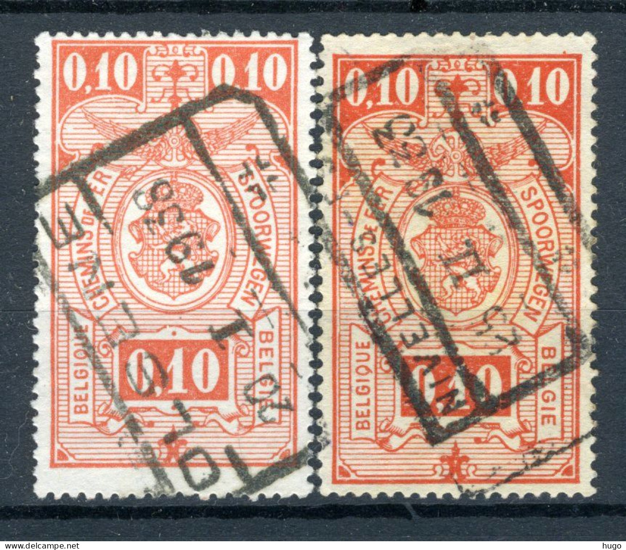 (B) TR136 Gestempeld 1923 - Rijkswapen (2 Stuks) - 5 - Used