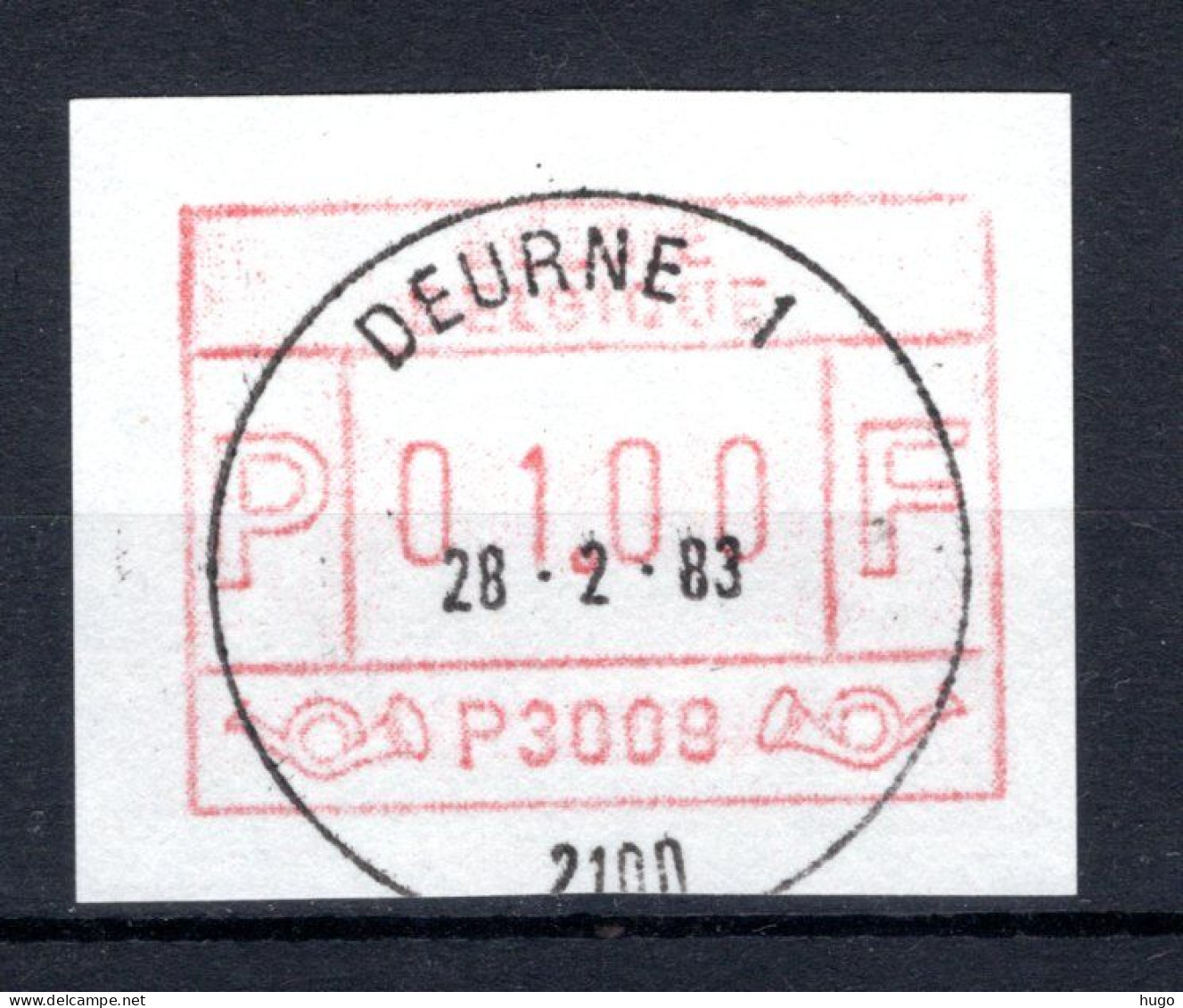 ATM 9 FDC 1983 Type I - Deurne 1 - Nuevos