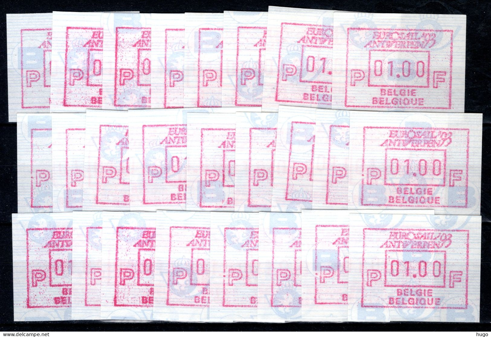 ATM 90 MNH** 1993 - Eurosail '93 1 Fr. - Mint