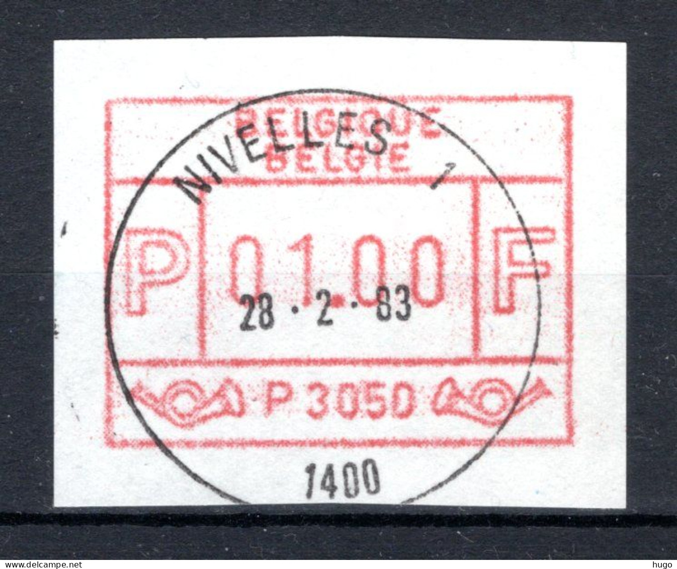 ATM 50A FDC 1983 Type II - Nivelles 1 - Nuevos