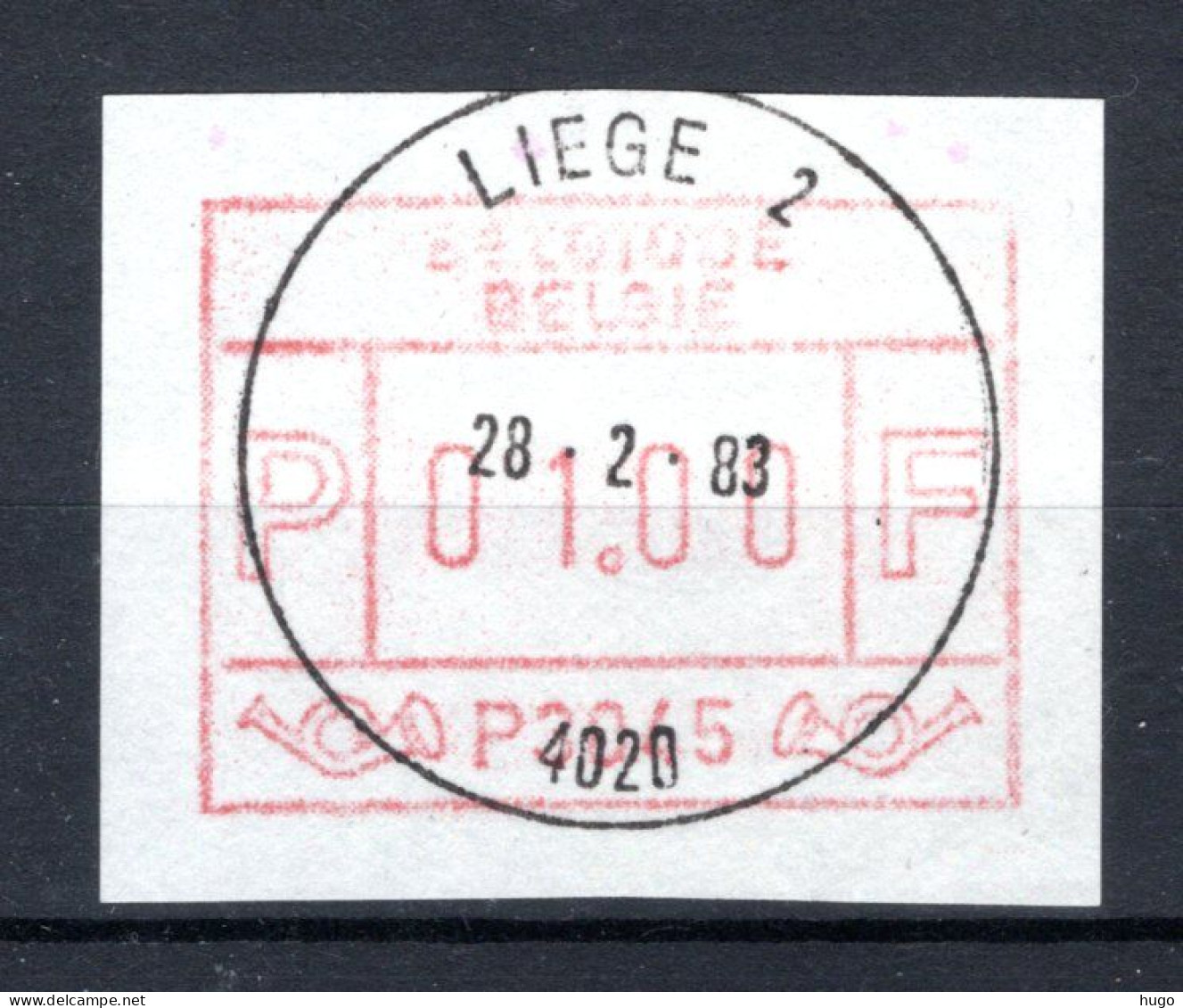 ATM 45 FDC 1983 Type I - Liège 2 - Neufs