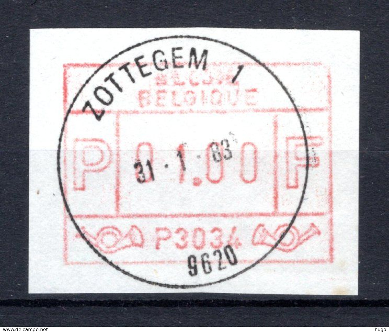 ATM 34 FDC 1983 Type I - Zottegem 1 - Ungebraucht