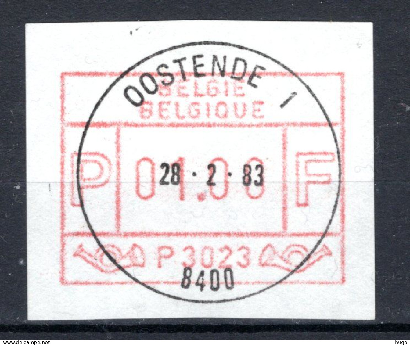 ATM 23A FDC 1983 Type II - Oostende 1 - Mint