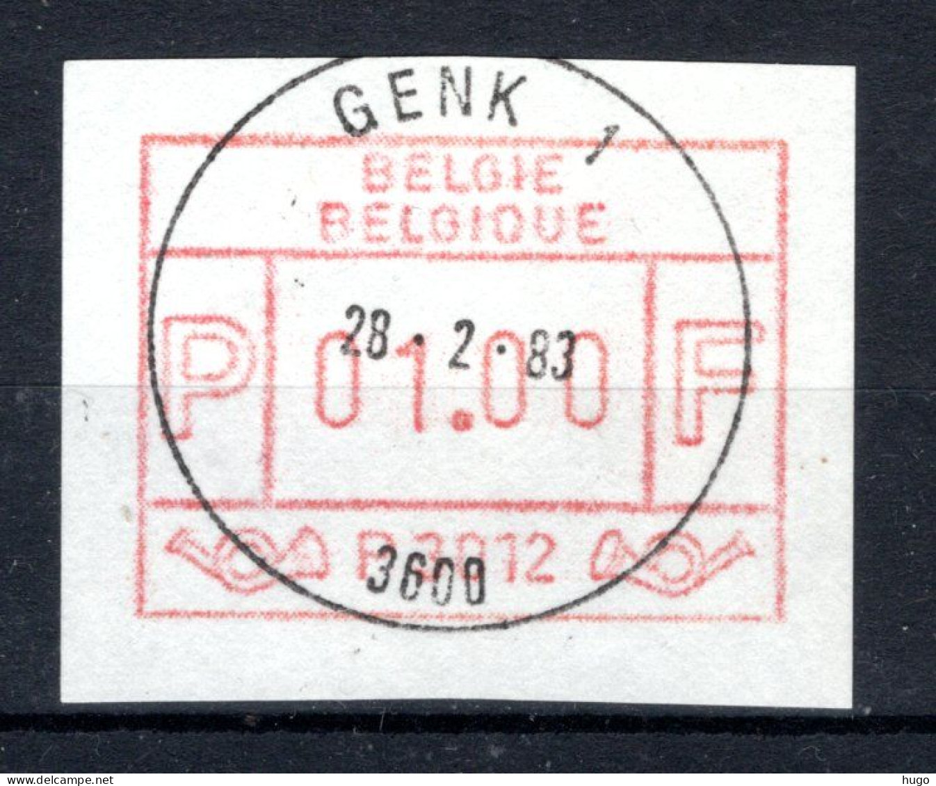 ATM 12A FDC 1983 Type II - Genk 1 - Nuovi