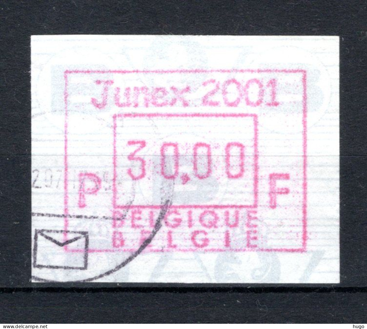 ATM 106° Gestempeld 2001 - Junex 30 Fr. - Afgestempeld