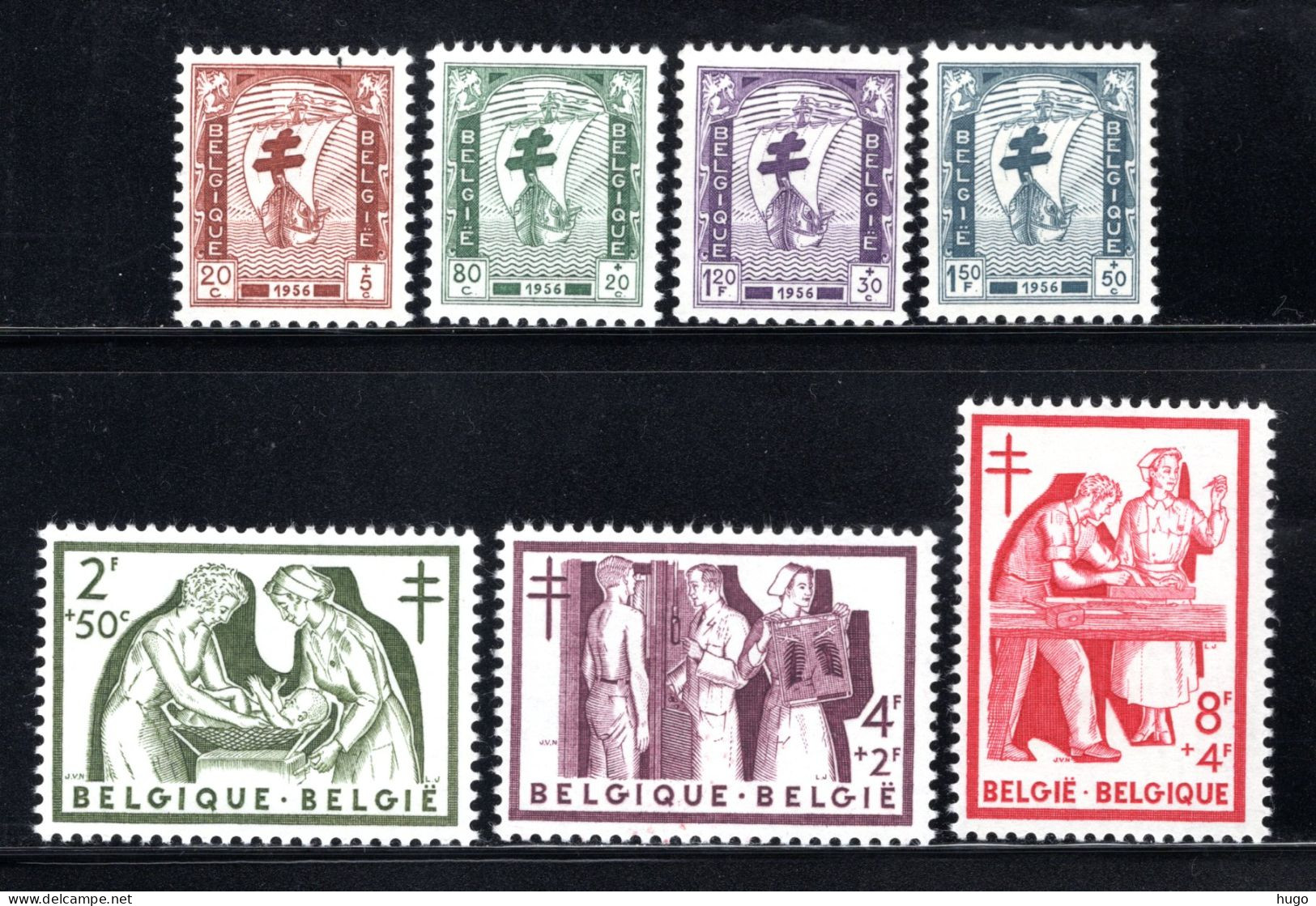 998/1004 MNH 1956 - Antiteringzegels. - Unused Stamps
