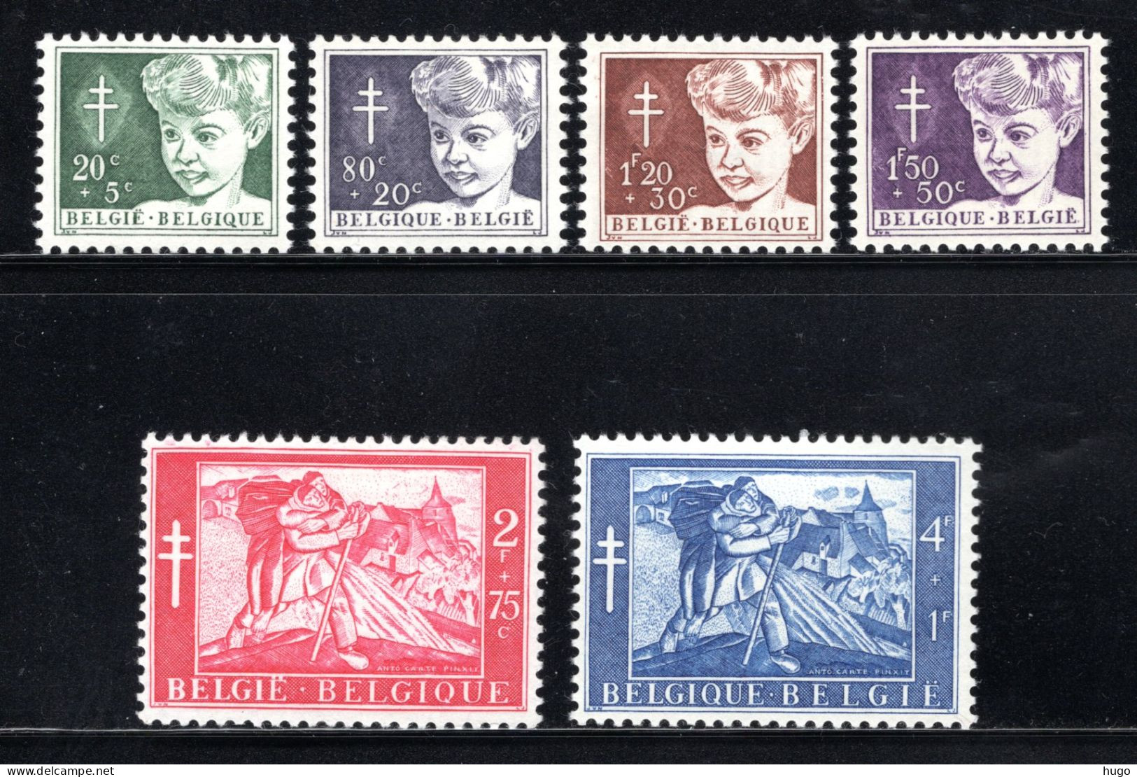 955/960 MNH 1954 - Antiteringzegels - Unused Stamps