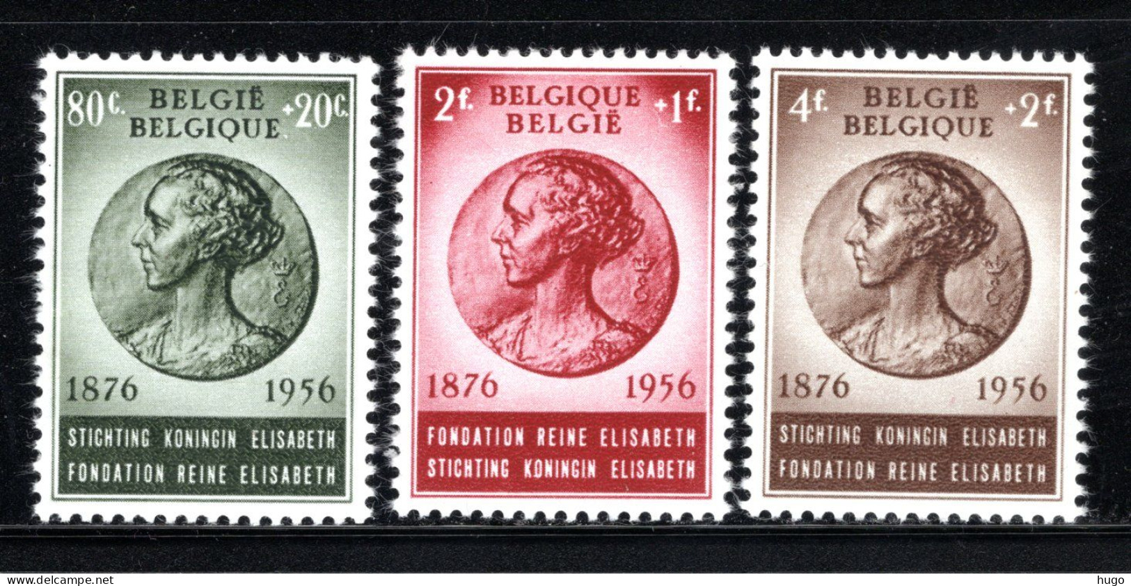 991/993 MNH 1956 - 80e Verjaardag Van H.M. Koningin Elisabeth. - Unused Stamps