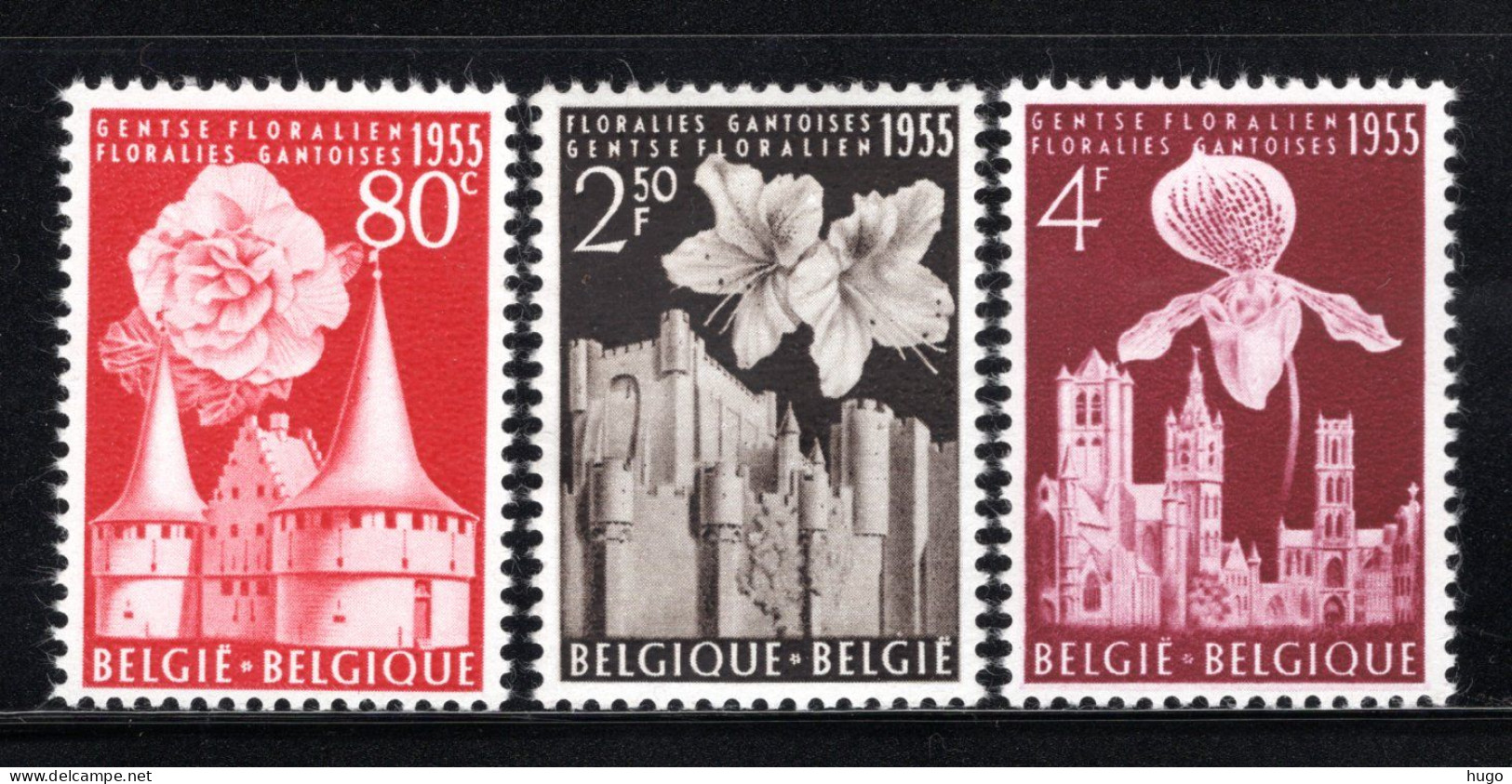 961/963 MNH 1955 - Gentse Floraliën I. - Neufs