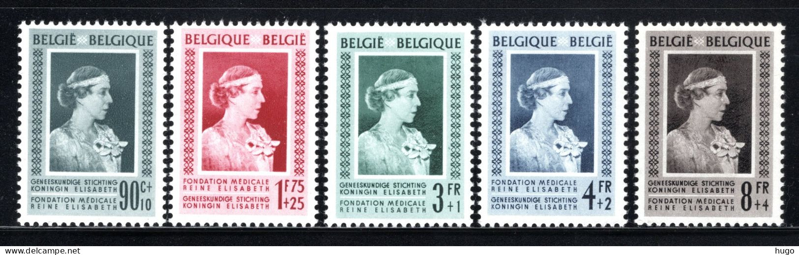 863/867 MNH 1951 - Geneeskundige Stichting Koningin Elisabeth. - Ongebruikt