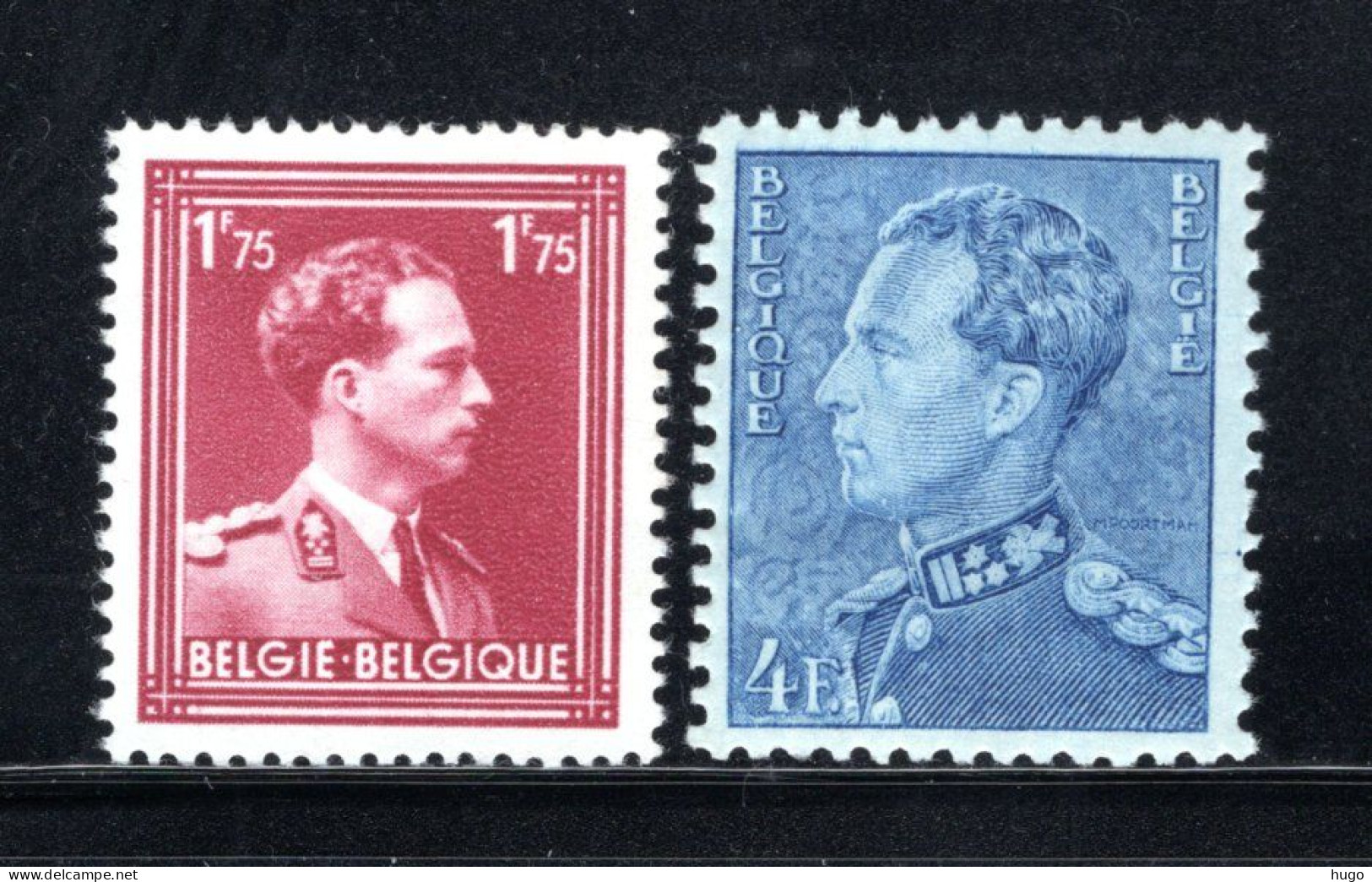 832/833 MNH 1950 - Z.M. Koning Leopold 3 - Nuevos