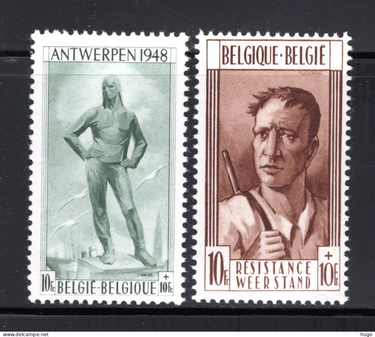 785/786 MNH 1948 - Voor Het Monument Van De Bevrijding Te Antwerpen. - Unused Stamps