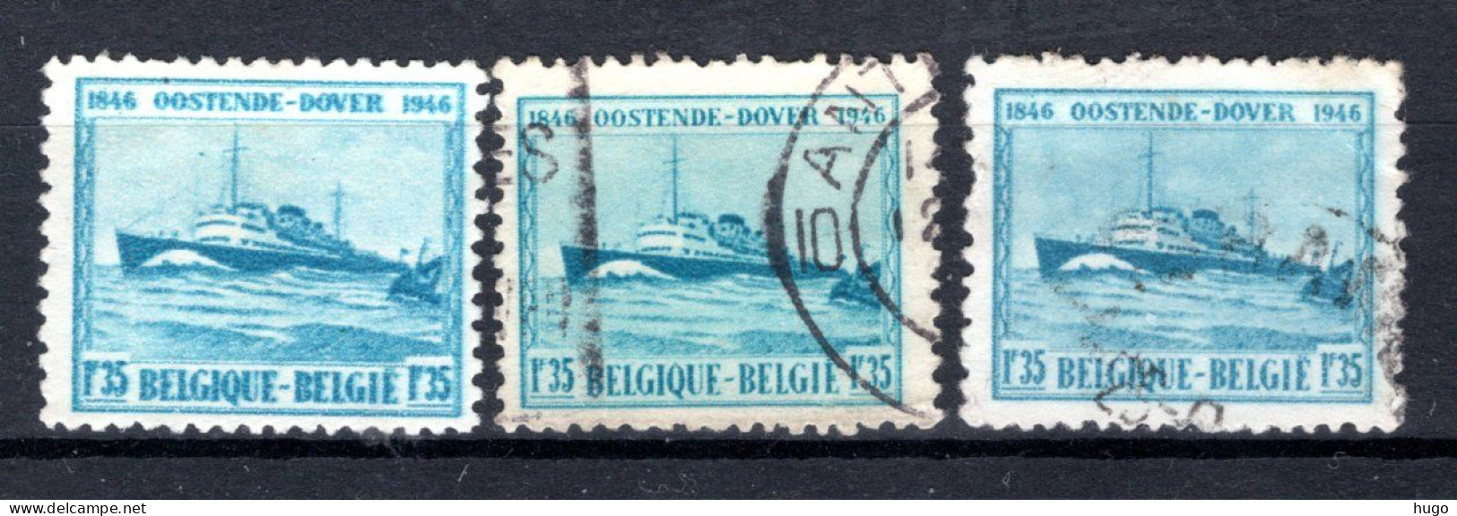 725° Gestempeld 1946 - Oostende-Dover - Oblitérés