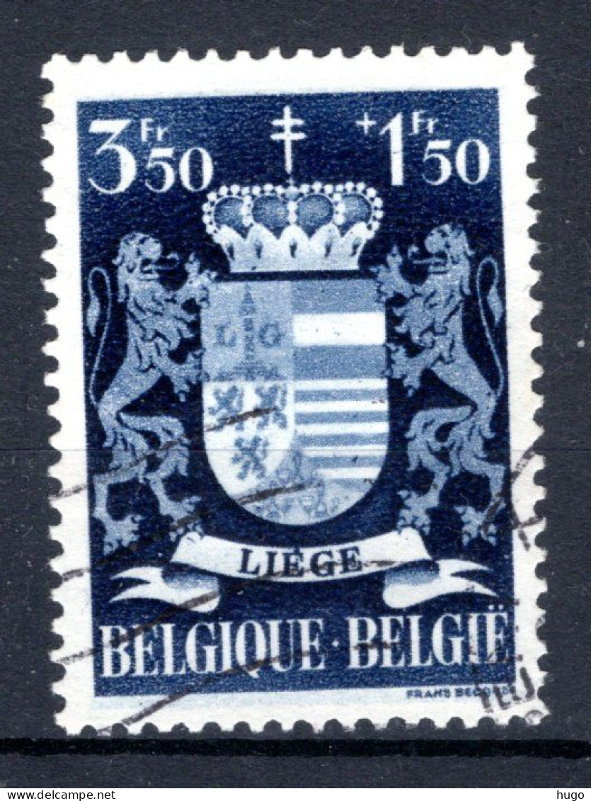 723° Gestempeld 1945 - Wapenschilden Liège - Oblitérés
