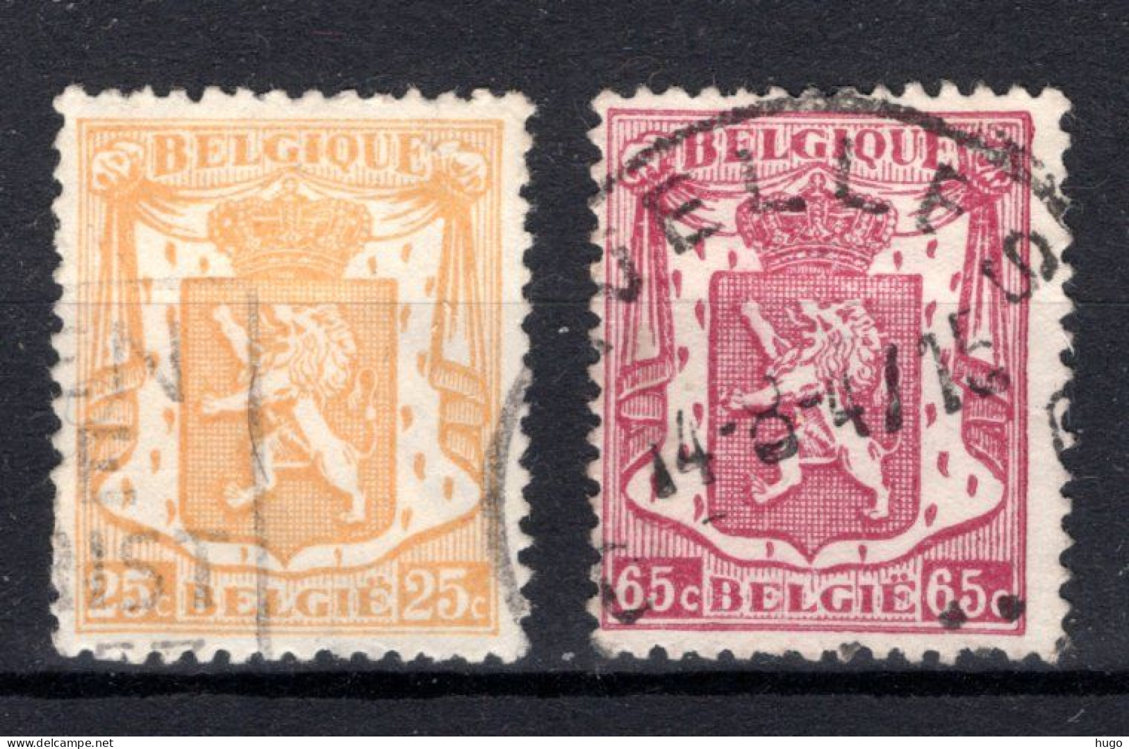 710/711° Gestempeld 1945 - Klein Staatswapen - Used Stamps