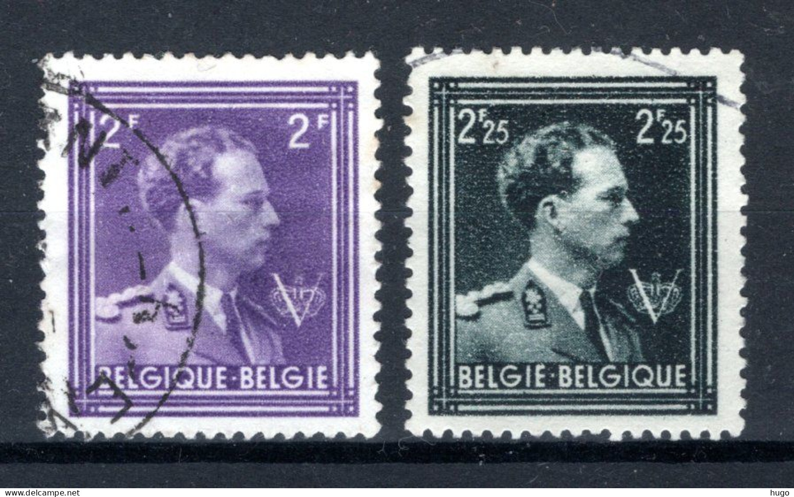 693/694° Gestempeld 1944 - Z.M. Koning Leopold 3 - Oblitérés