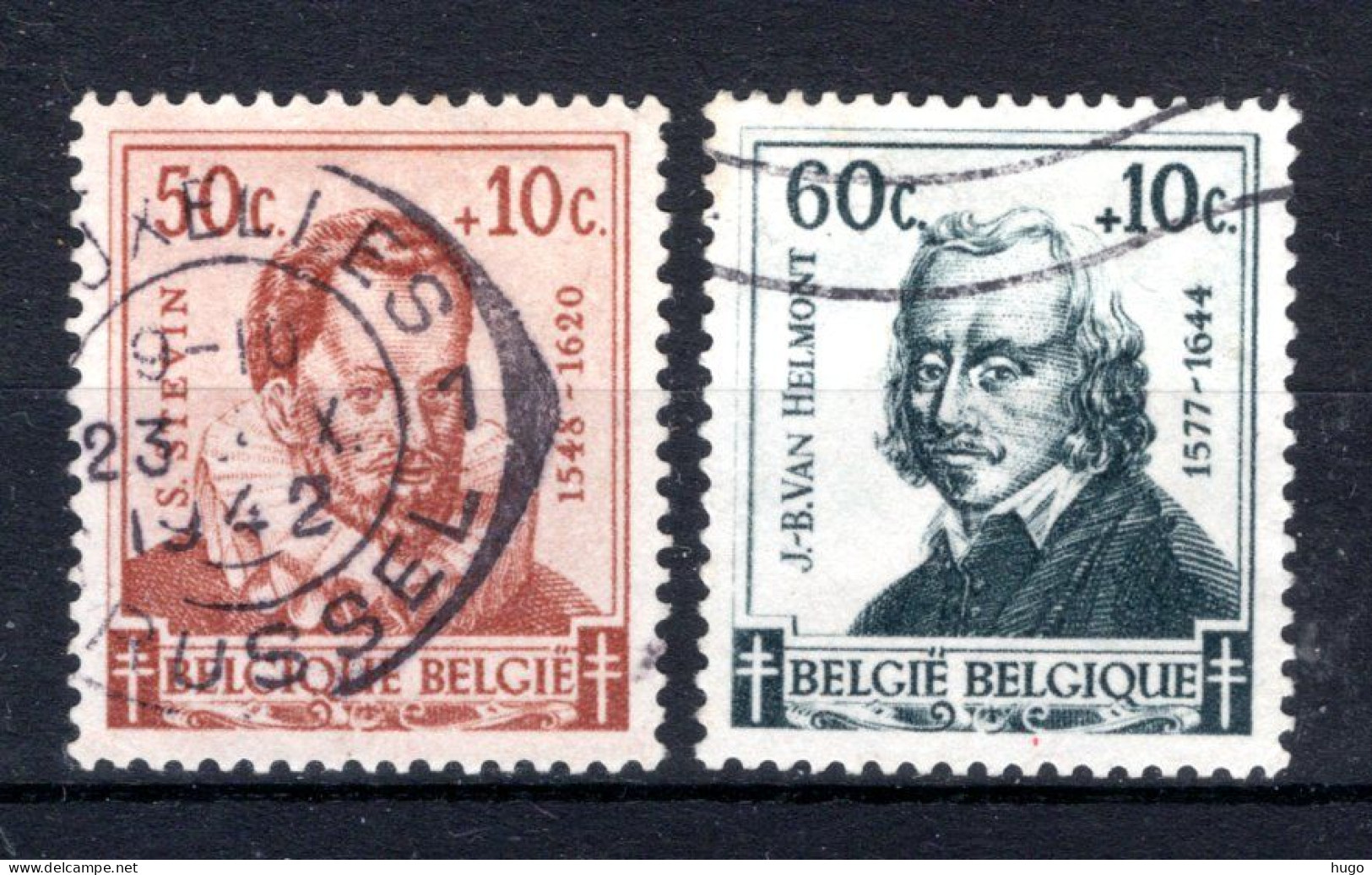 595/596° Gestempeld 1942 - Vlaamse Geleerden - Used Stamps