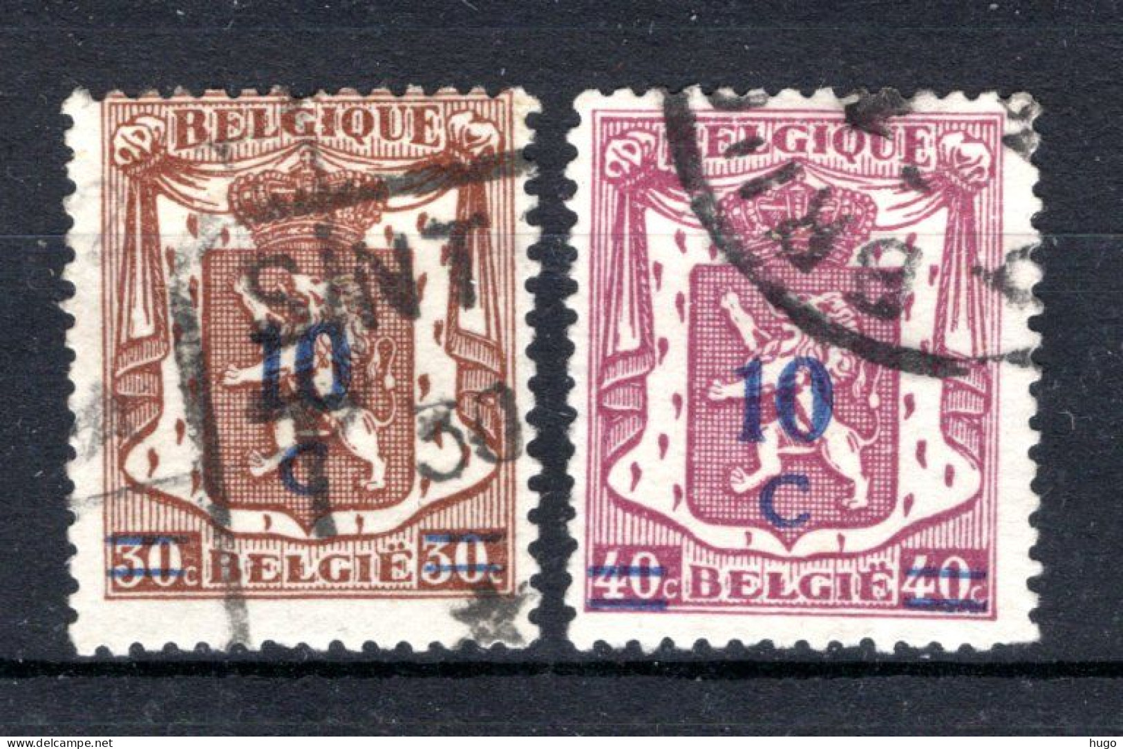 568/569° Gestempeld 1936-1940 - Wapen En Koning Leopold 3 - Used Stamps