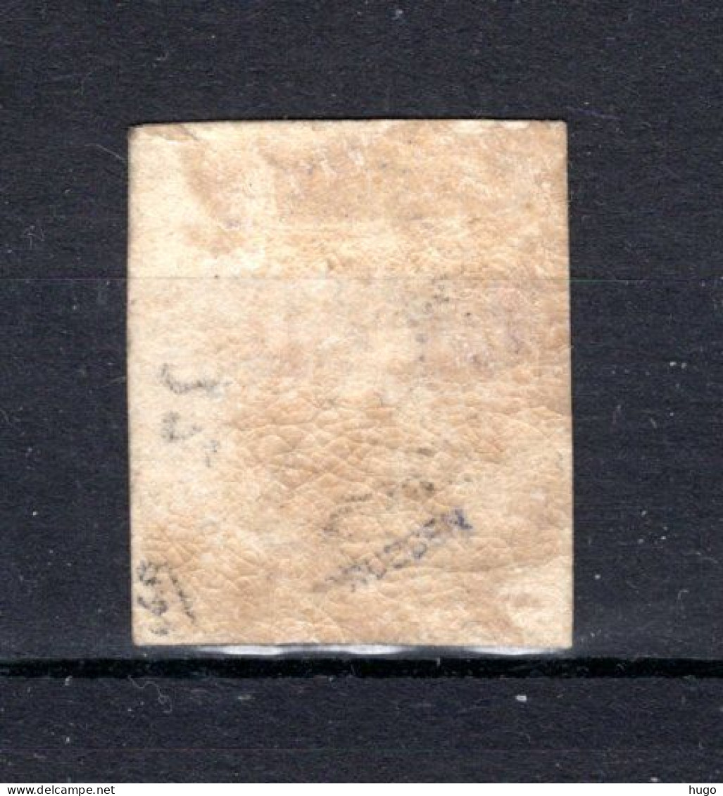 6 MH 1851 - Z.M. Koning Leopold I (dun Papier) - 1851-1857 Medallions (6/8)