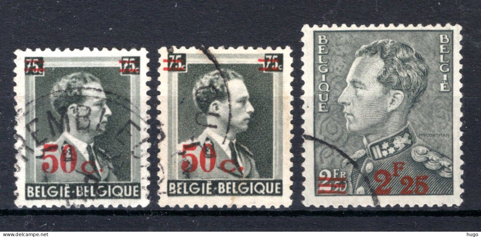 571/572° Gestempeld 1936-1940 - Wapen En Koning Leopold 3 - Oblitérés