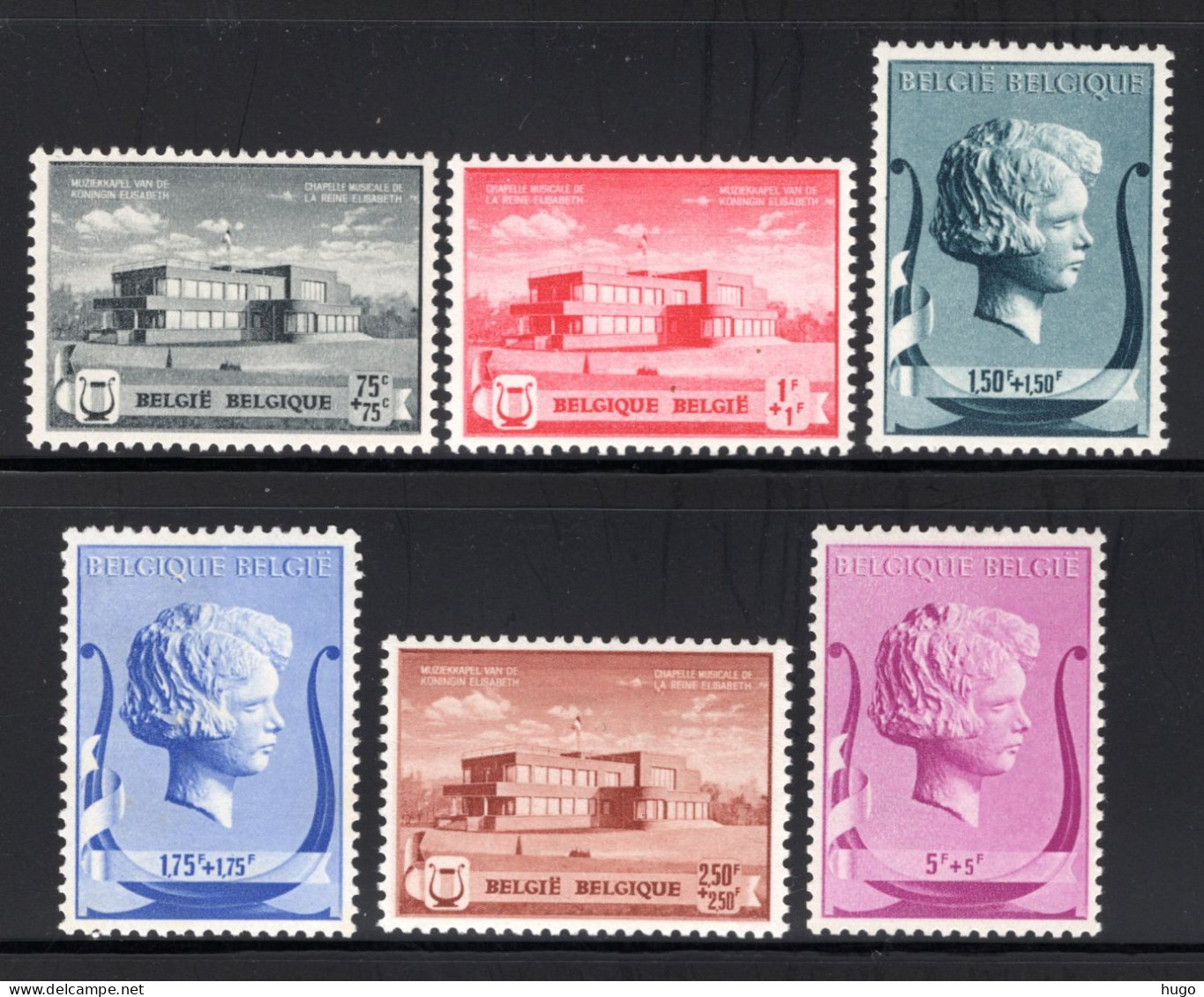 532/537 MNH 1940 - Ten Voordele Muziekstichting Koningin Elisabeth - Neufs