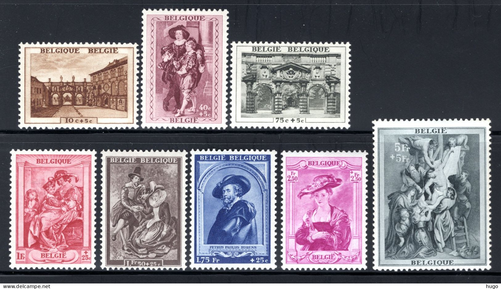 504/511 MNH 1939 - Ten Voordele Van Het Rubenshuis In Antwerpen. - Neufs