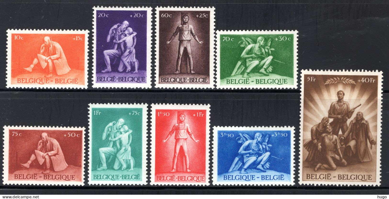 701/709 MNH 1945 - Krijgsgevangenen, Gefusilleerden En Van De Weerstand. - Ongebruikt