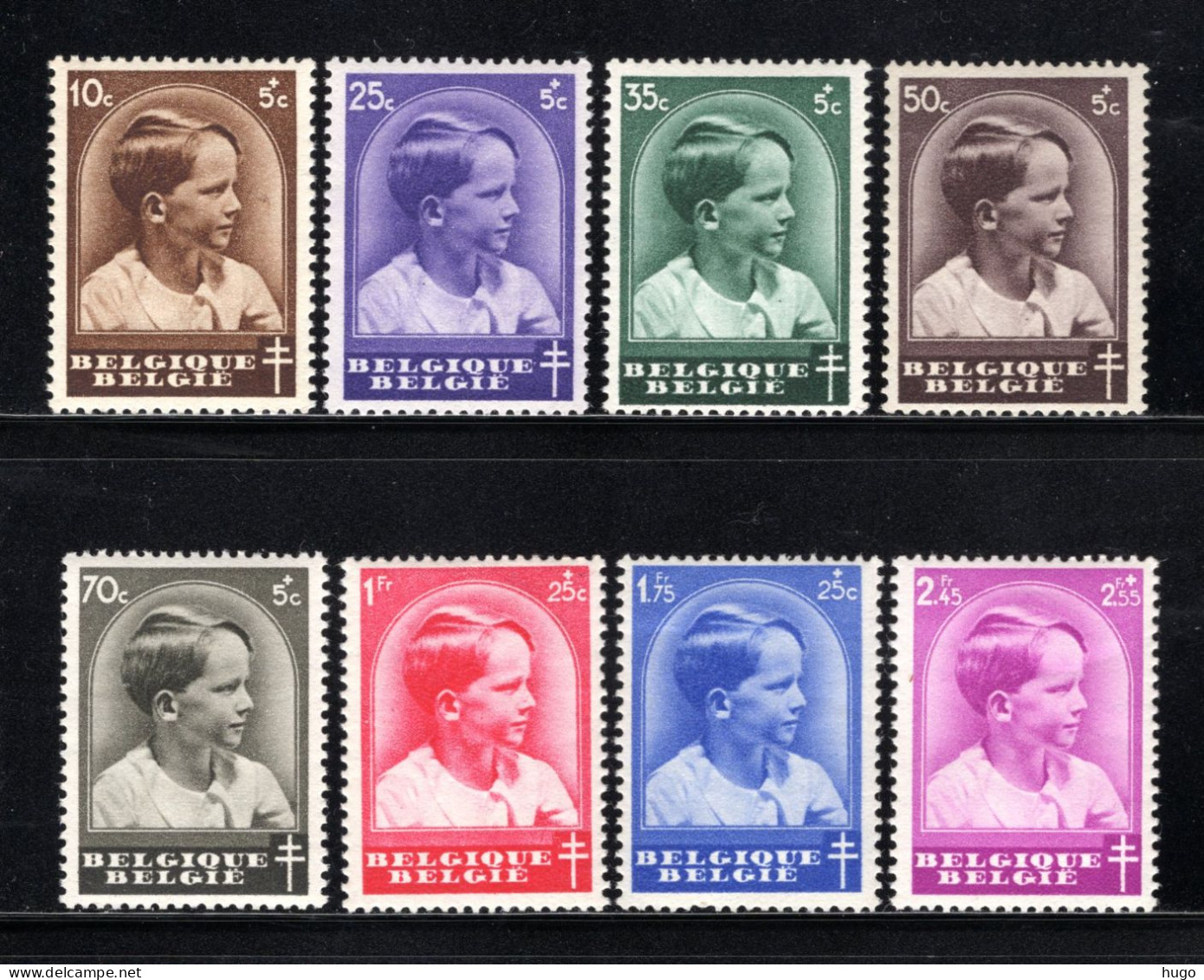 438/445 MNH 1936 - Prins Boudewijn - Unused Stamps