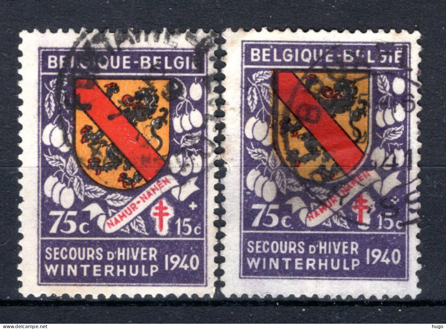 542° Gestempeld 1940 - Wapens Van De Provinciehoofdsteden - Used Stamps