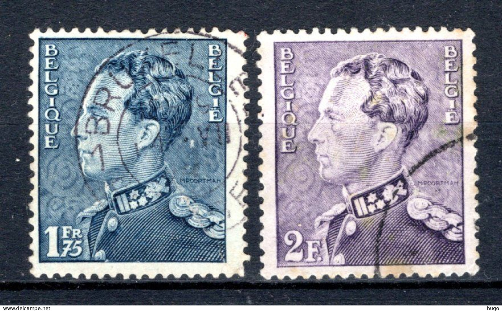 430/431° Gestempeld 1936 - Koning Leopold 3 - 1936-51 Poortman