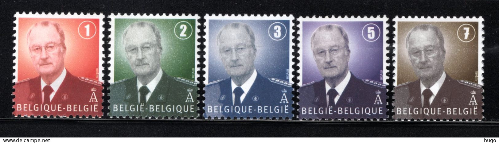 3695/3699 MNH 2007 - Z.M. Koning Albert II. - Unused Stamps