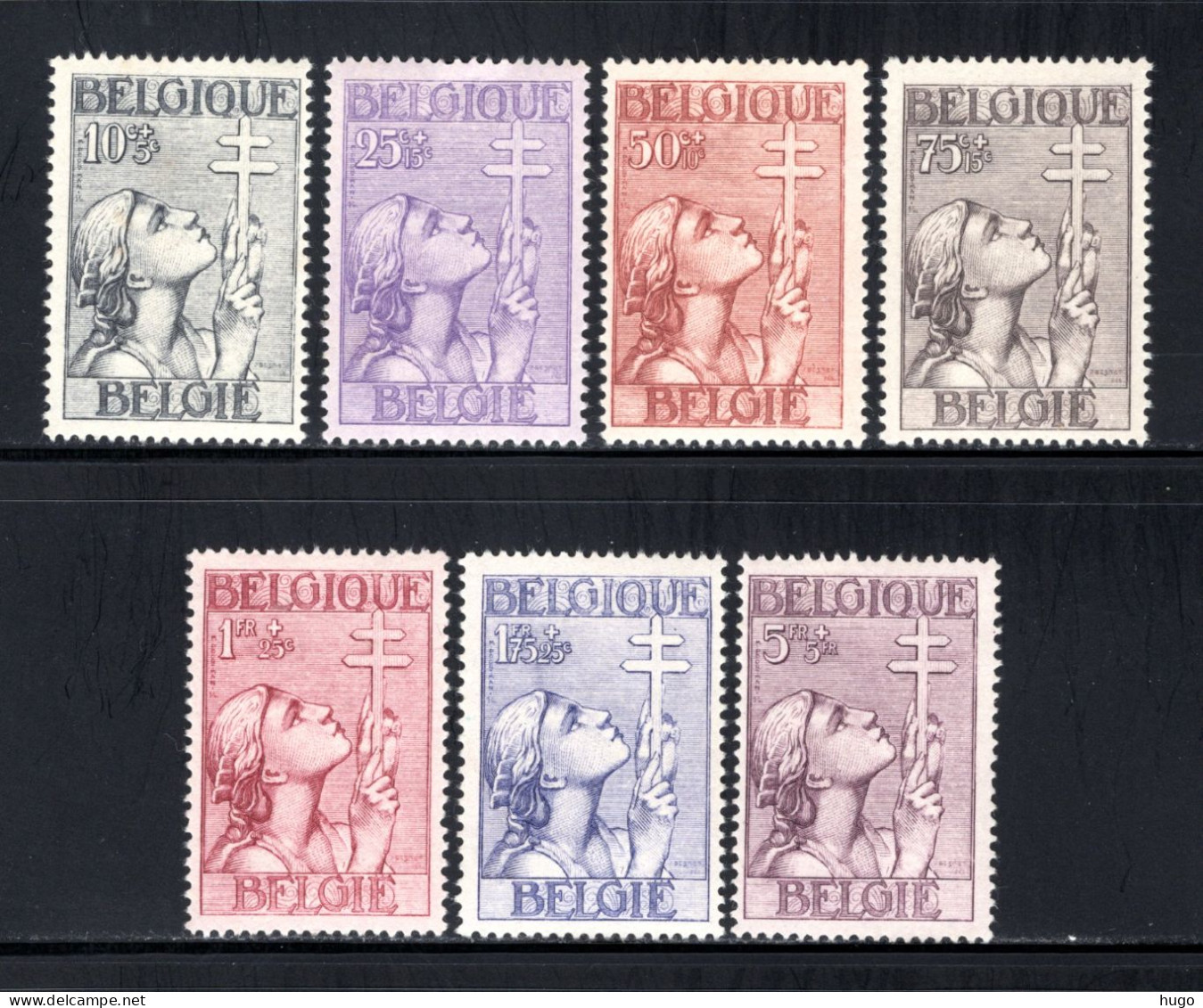 377/383 MNH 1933 - Kruis Van Lotharingen - Unused Stamps