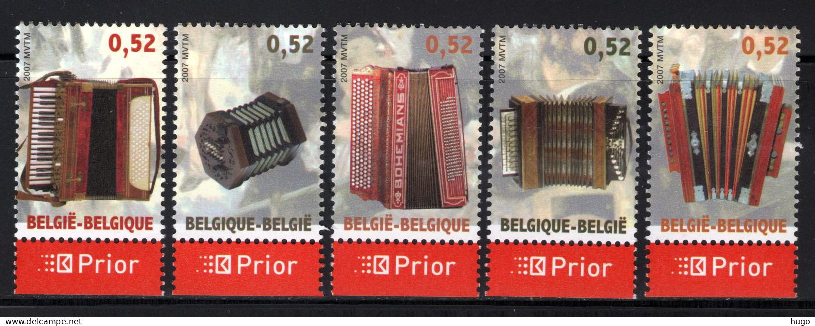3611/3615 MNH 2007 - Het Accordeon. - Unused Stamps