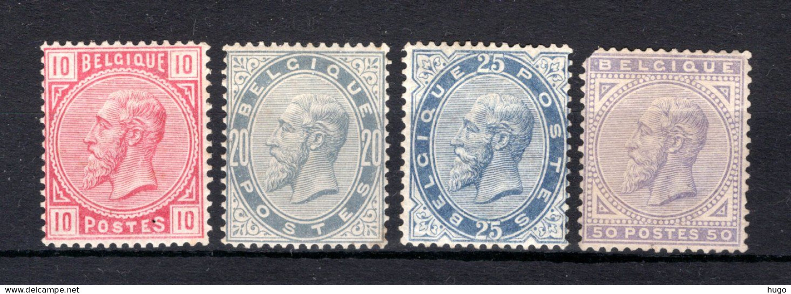 38/41 MH 1883 - Z.M. Koning Leopold II Met CERTIFICAAT - 1883 Leopold II