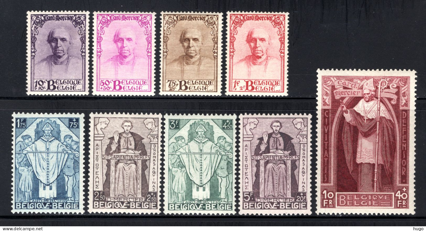 342/350 MNH 1932 - Kardinaal Désiré Joseph Mercier CERTIFICAAT - Unused Stamps