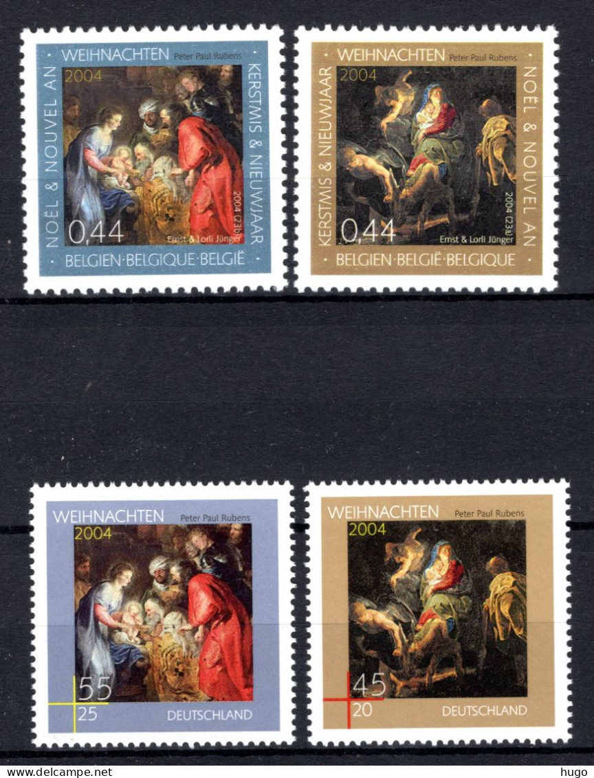 3332/3333 MNH** 2004 - Kerstmis Gemeenschappelijke Uitgifte Met Duitsland - Unused Stamps