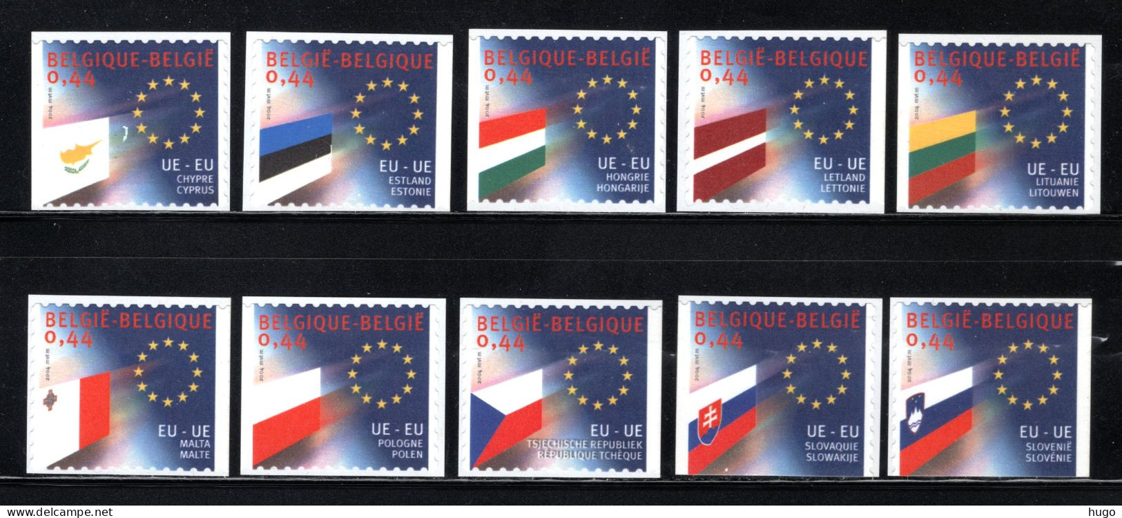 3293/3303 MNH 2004 - Europa. Vlaggen Van De 10 Nieuwe Landen. - Ungebraucht