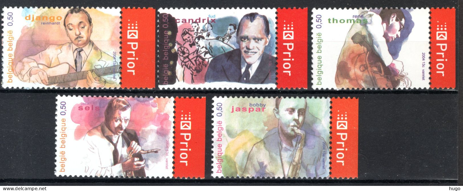 3284/3288 MNH** 2004 - Belgische Jazz - Ungebraucht