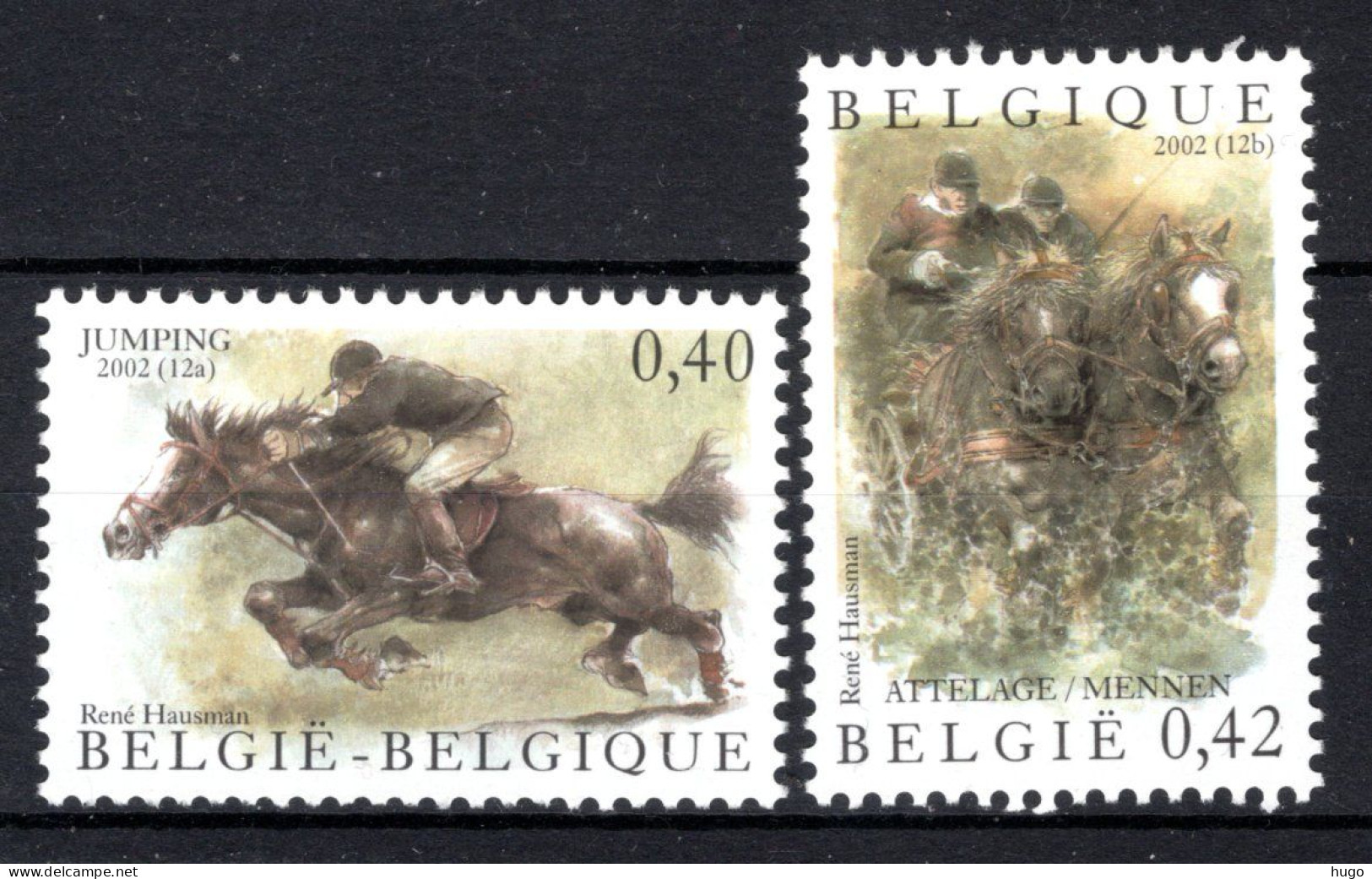 3084/3085 MNH** 2002 - Paarden - Neufs