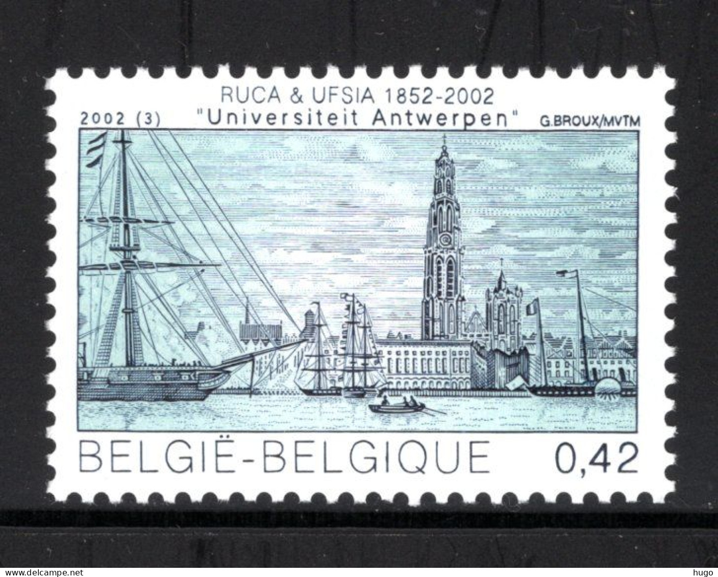 3057 MNH 2002 - 150 Jaar Universiteit Antwerpen. - Ongebruikt